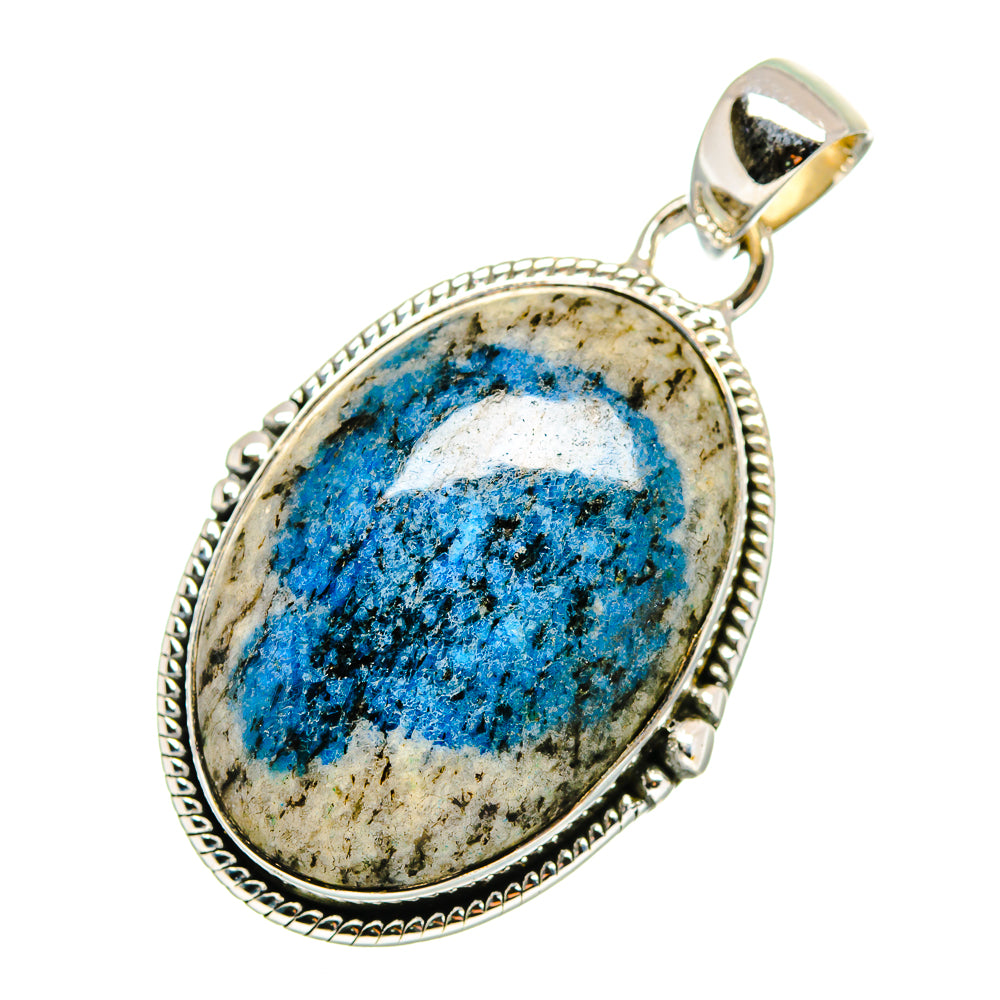K2 Blue Azurite Pendants handcrafted by Anasilvercos - PD12560