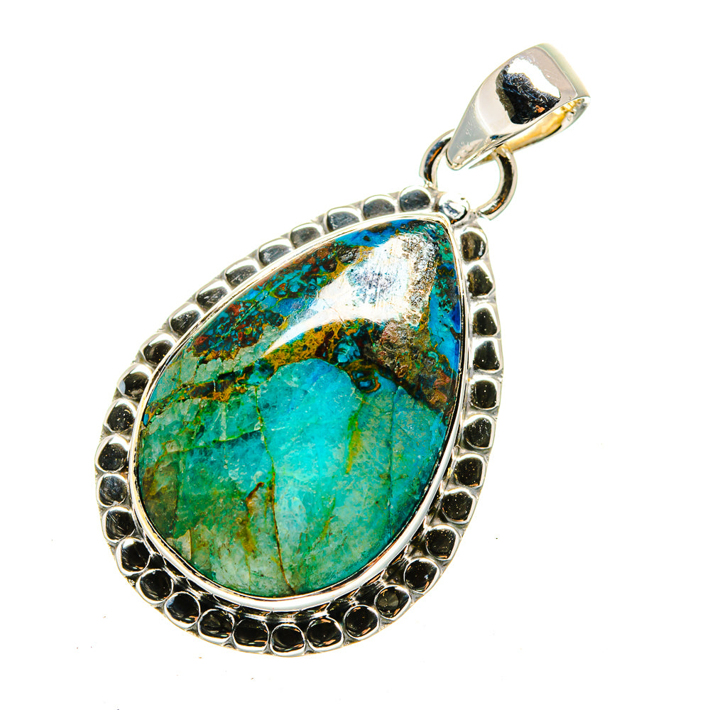 Chrysocolla Pendants handcrafted by Anasilvercos - PD12562