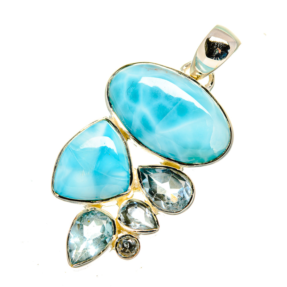 Larimar Pendants handcrafted by Anasilvercos - PD12567