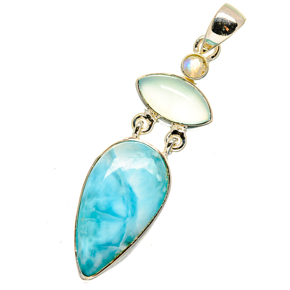 Larimar Pendants handcrafted by Anasilvercos - PD12584