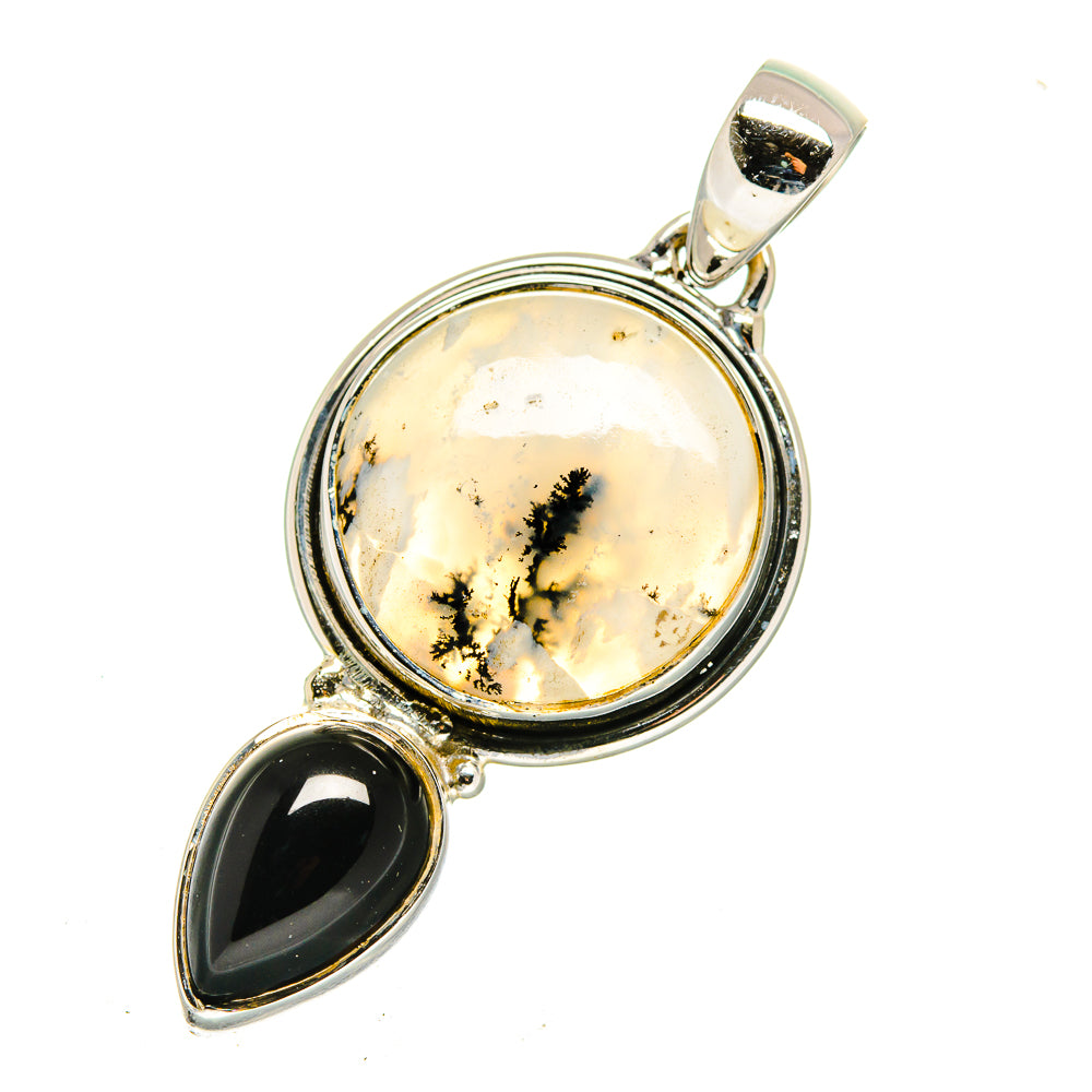 Dendritic Opal Pendants handcrafted by Anasilvercos - PD12585