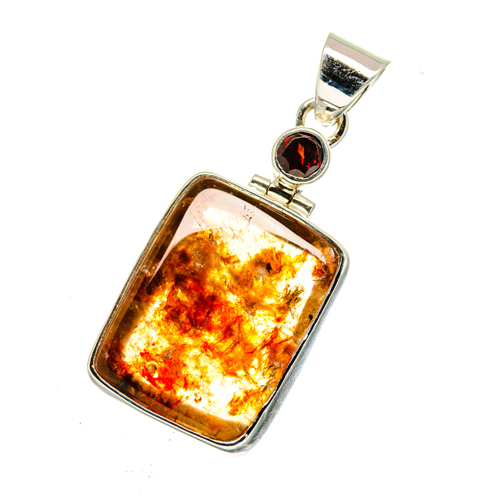 Plume Agate Pendants handcrafted by Anasilvercos - PD12596