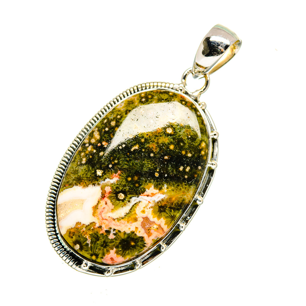 Ocean Jasper Pendants handcrafted by Anasilvercos - PD12603