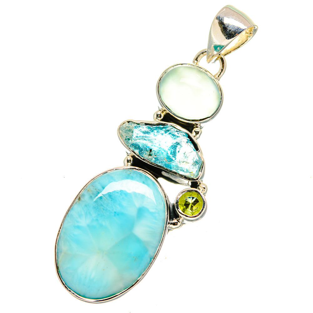 Larimar Pendants handcrafted by Anasilvercos - PD12605