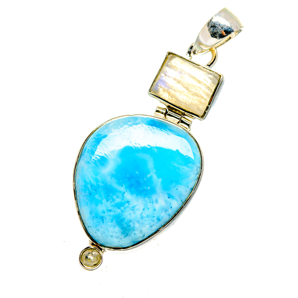 Larimar Pendants handcrafted by Anasilvercos - PD12609