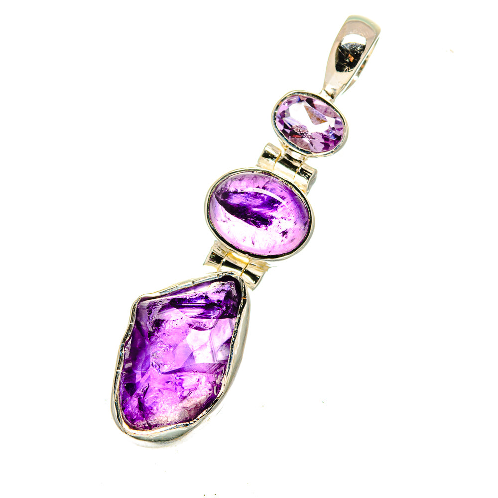 Amethyst Pendants handcrafted by Anasilvercos - PD12635
