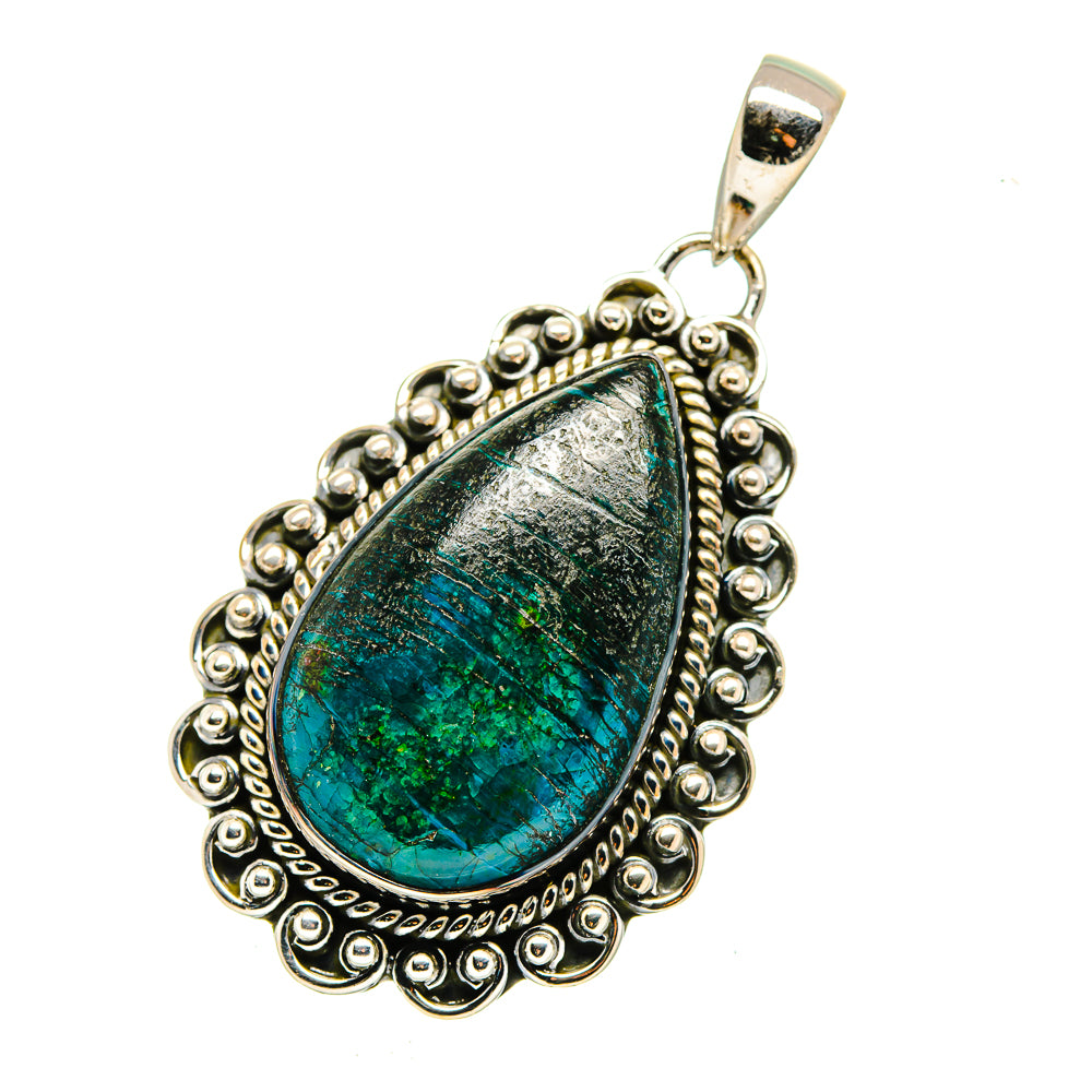 Chrysocolla Pendants handcrafted by Anasilvercos - PD12639