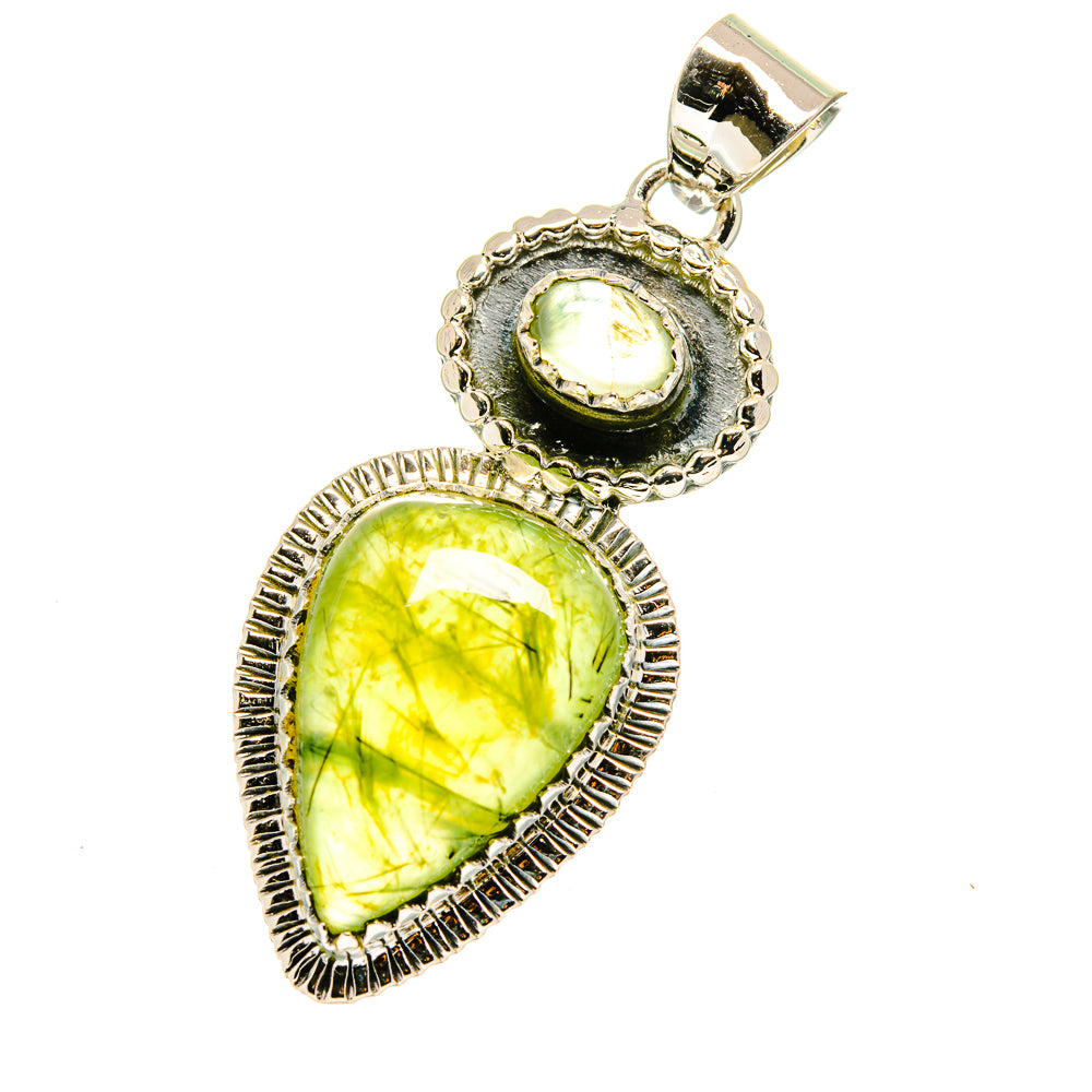 Prehnite Pendants handcrafted by Anasilvercos - PD12655