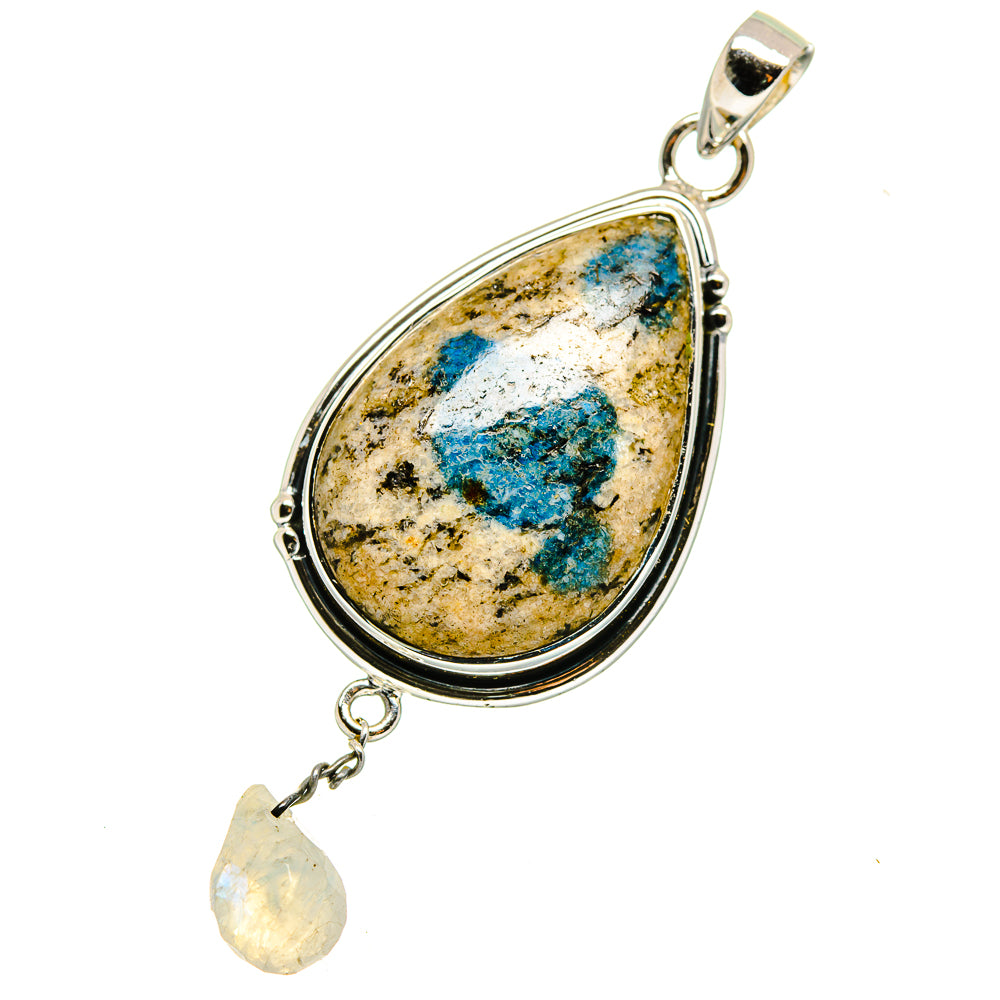 K2 Blue Azurite Pendants handcrafted by Anasilvercos - PD12657