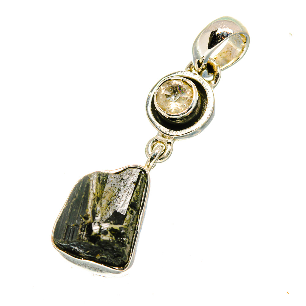 Black Tourmaline Pendants handcrafted by Anasilvercos - PD12659