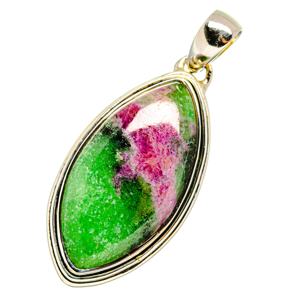 Ruby Zoisite Pendants handcrafted by Anasilvercos - PD12675