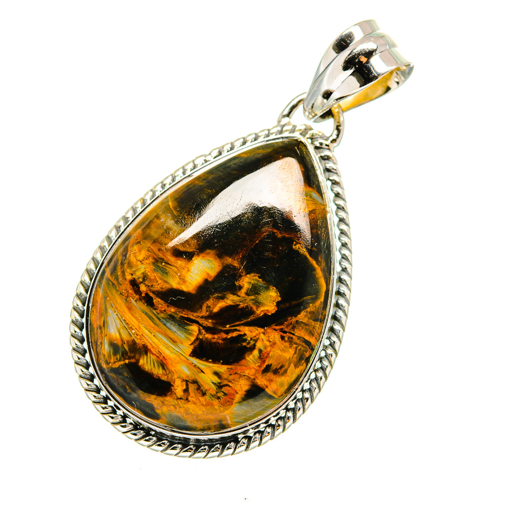 Golden Pietersite Pendants handcrafted by Anasilvercos - PD12687
