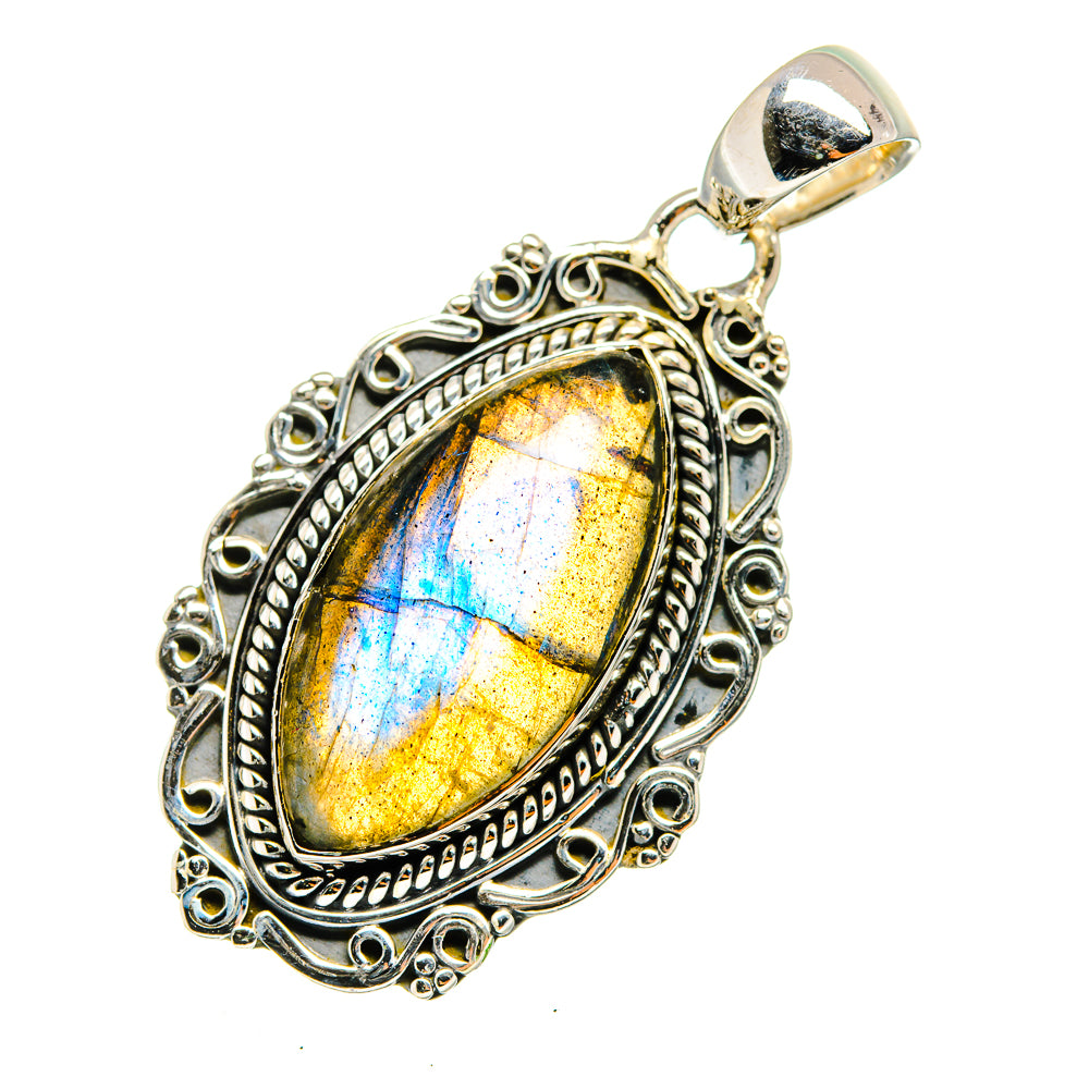 Labradorite Pendants handcrafted by Anasilvercos - PD12712