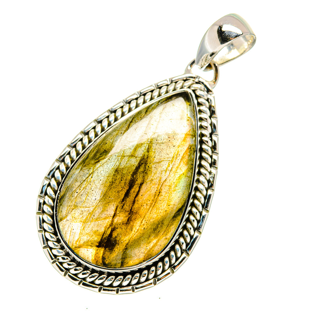 Labradorite Pendants handcrafted by Anasilvercos - PD12714 - Photo 2