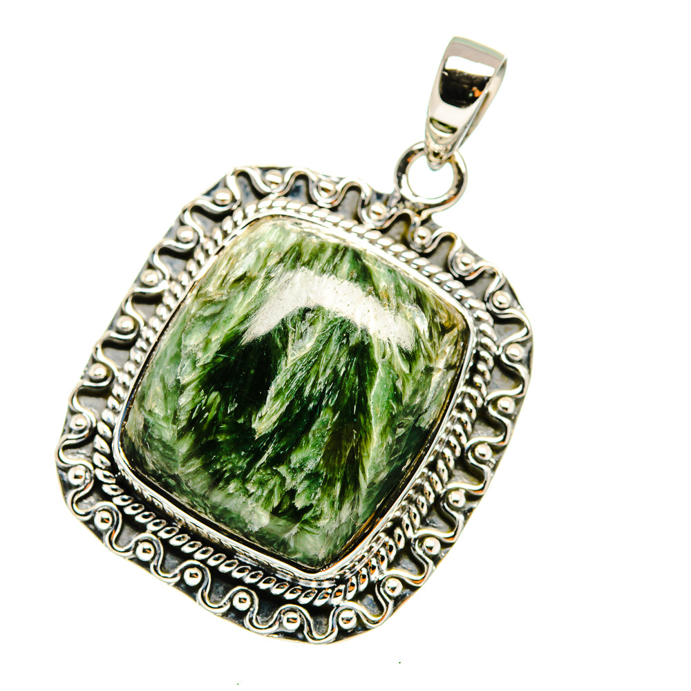Seraphinite Pendants handcrafted by Anasilvercos - PD12722