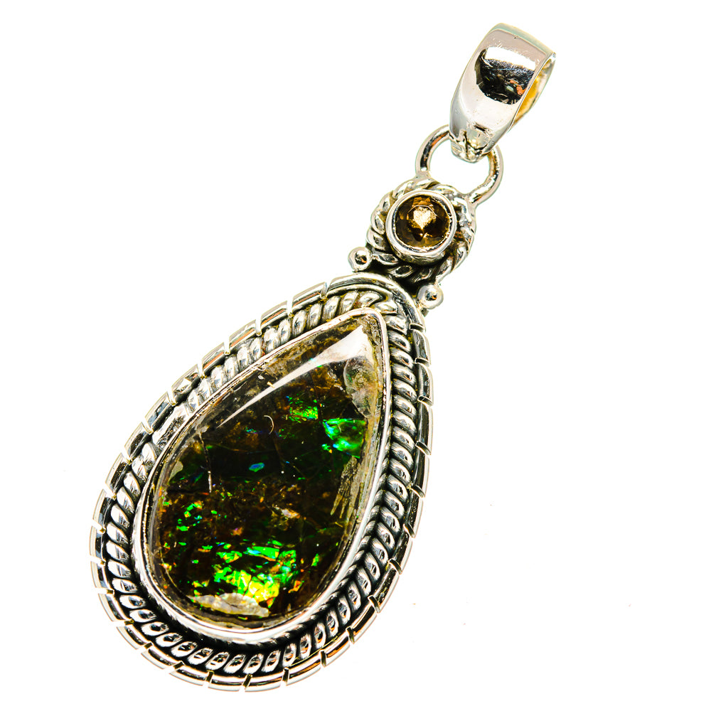 Ammolite Pendants handcrafted by Anasilvercos - PD12738