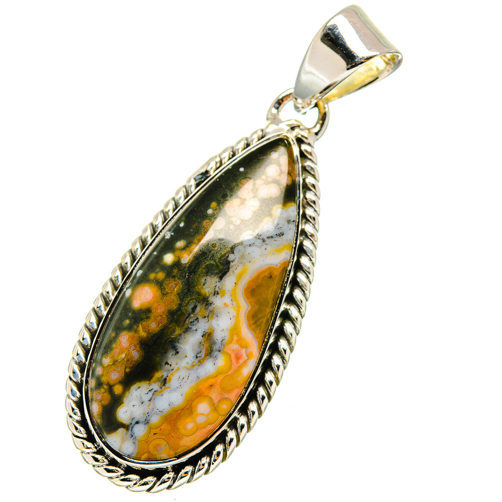 Ocean Jasper Pendants handcrafted by Anasilvercos - PD12742
