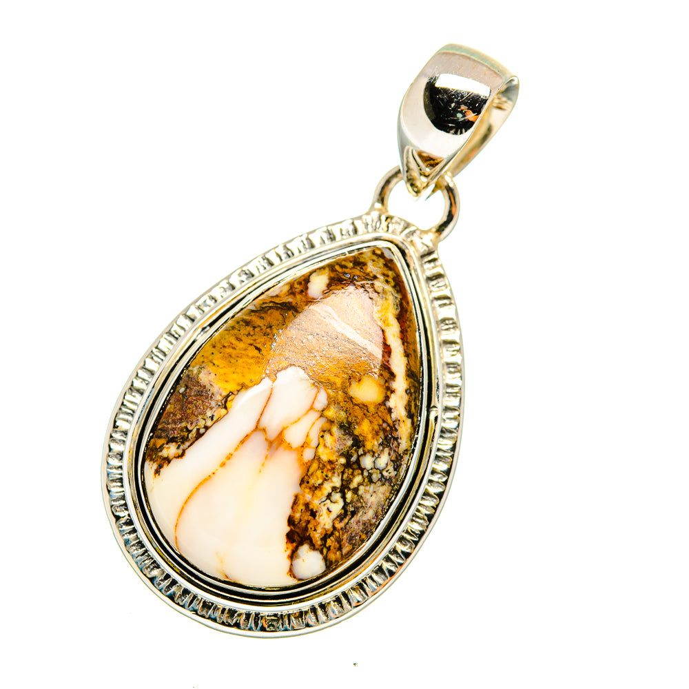 Peanut Wood Jasper Pendants handcrafted by Anasilvercos - PD12758