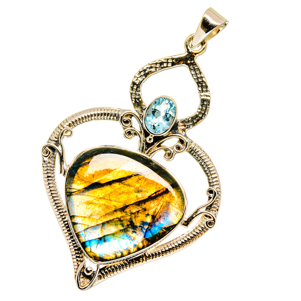 Labradorite Pendants handcrafted by Anasilvercos - PD12774
