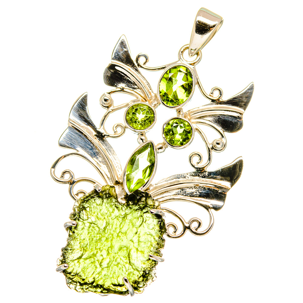 Czech Moldavite Pendants handcrafted by Anasilvercos - PD12777