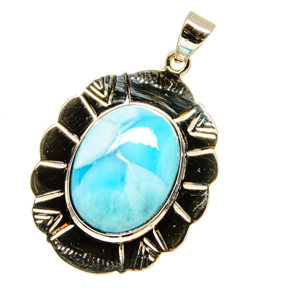 Larimar Pendants handcrafted by Anasilvercos - PD12779