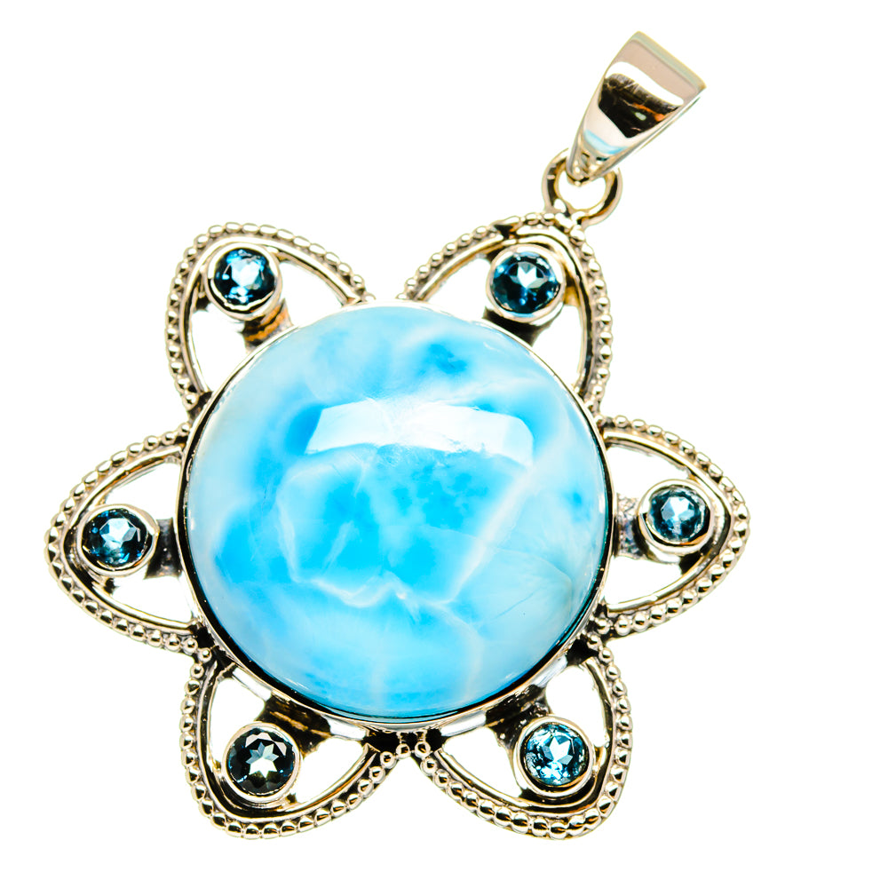 Larimar Pendants handcrafted by Anasilvercos - PD12781