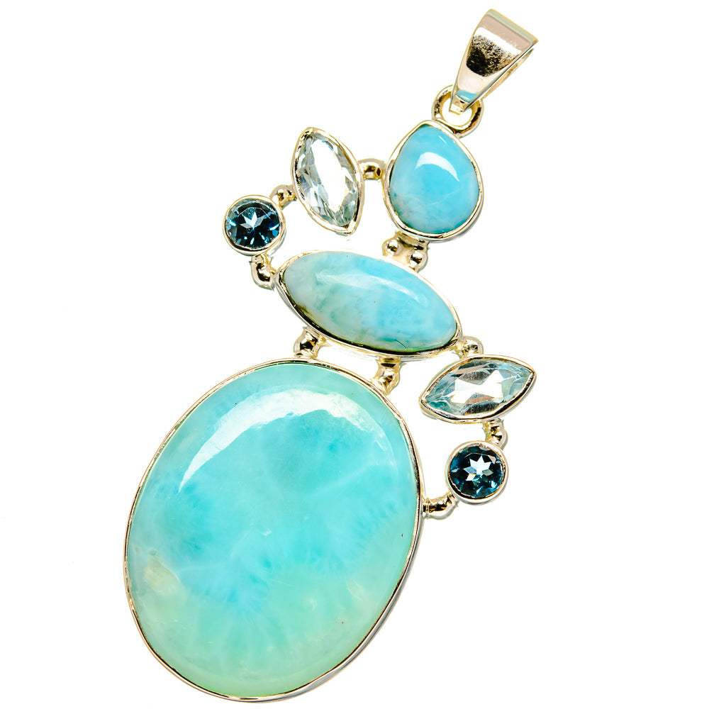 Larimar Pendants handcrafted by Anasilvercos - PD12782