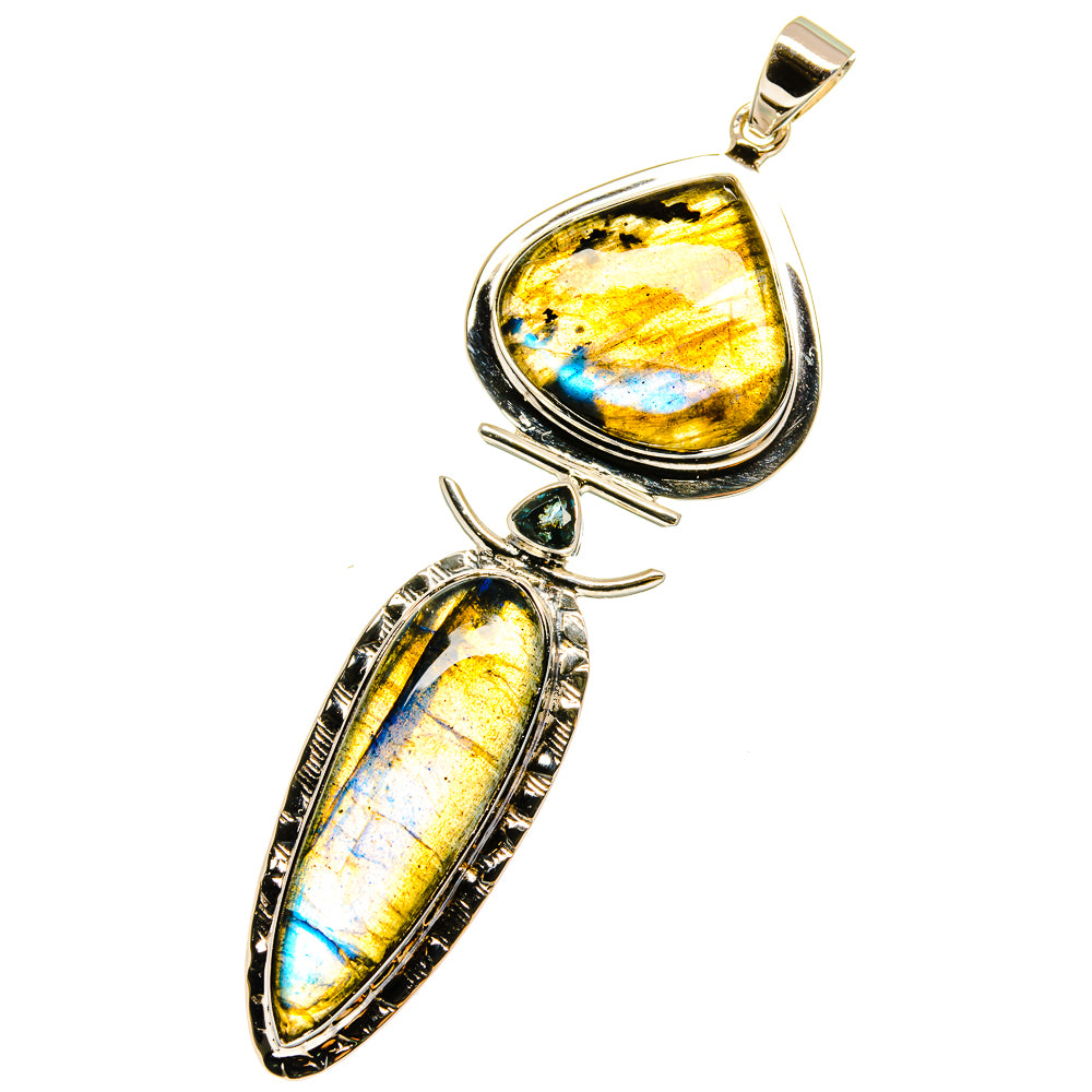 Labradorite Pendants handcrafted by Anasilvercos - PD12784
