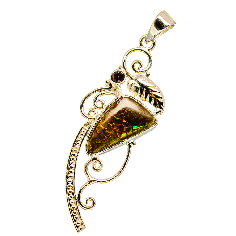 Ammolite Pendants handcrafted by Anasilvercos - PD12788