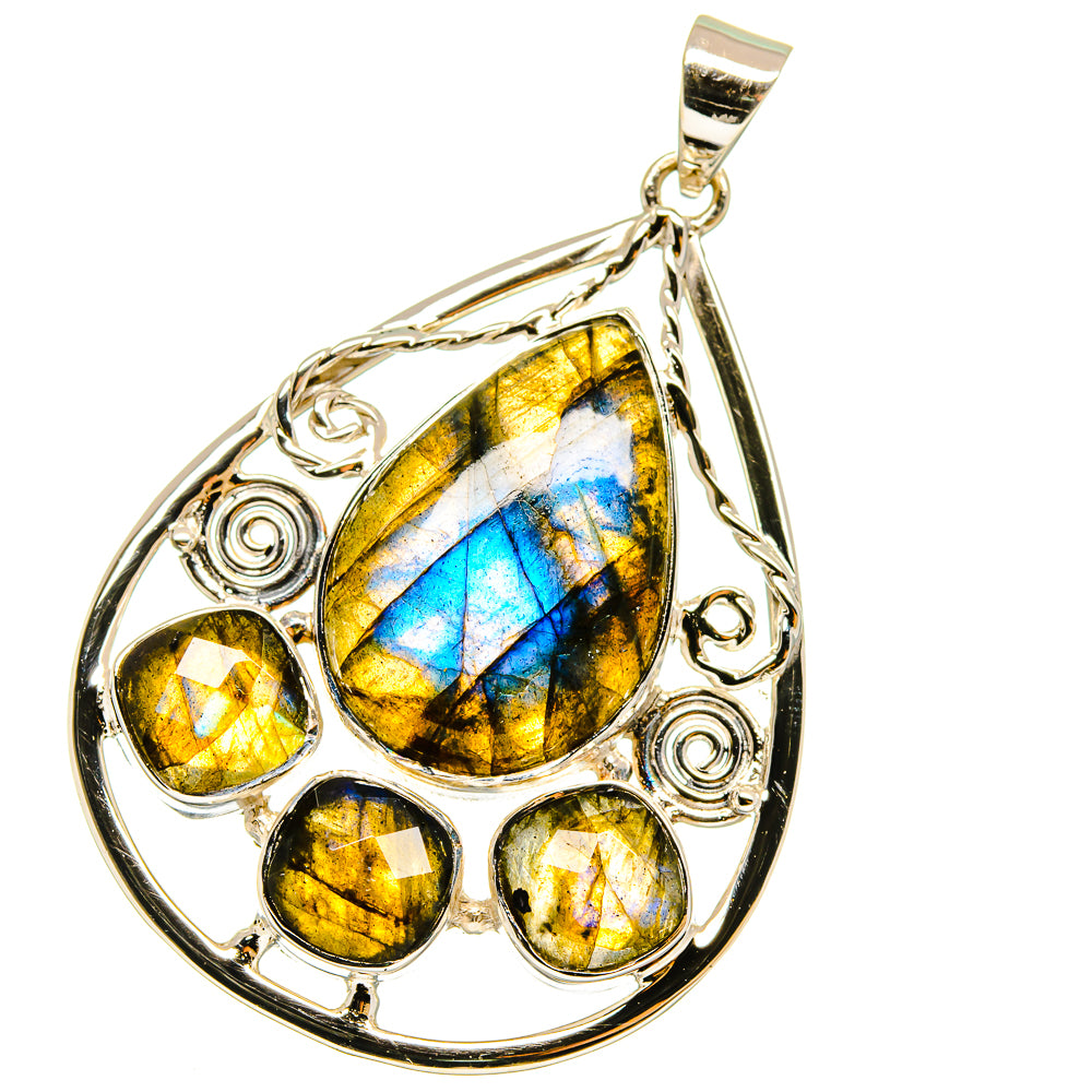 Labradorite Pendants handcrafted by Anasilvercos - PD12795
