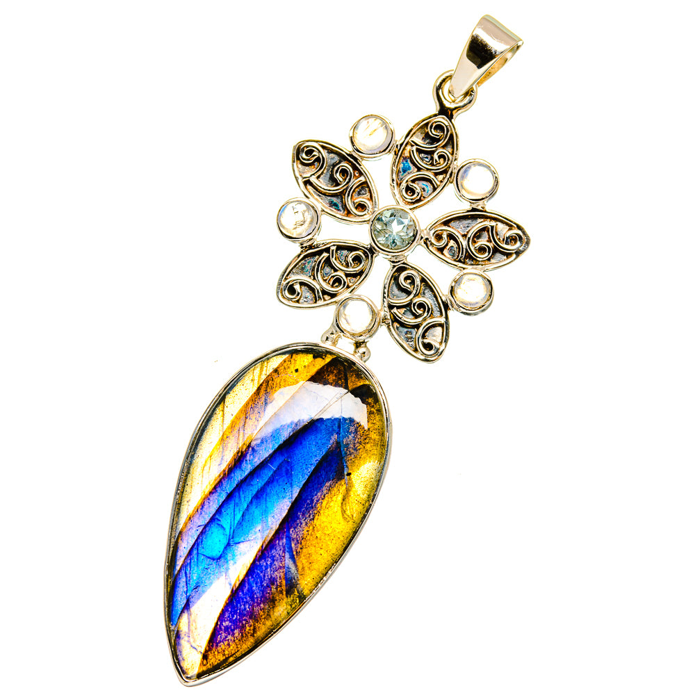 Labradorite Pendants handcrafted by Anasilvercos - PD12801