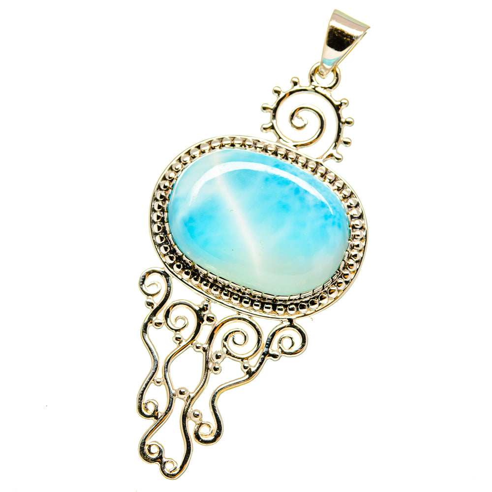Larimar Pendants handcrafted by Anasilvercos - PD12807