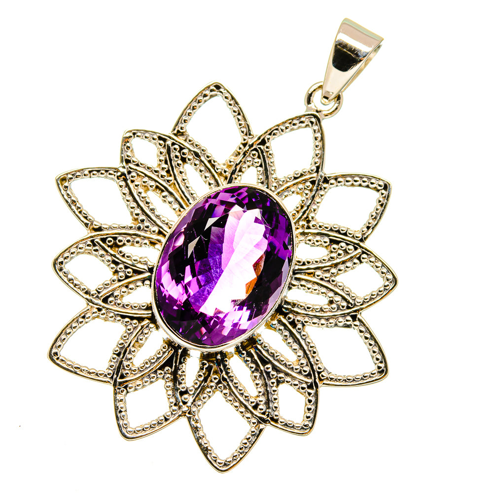 Amethyst Pendants handcrafted by Anasilvercos - PD12810