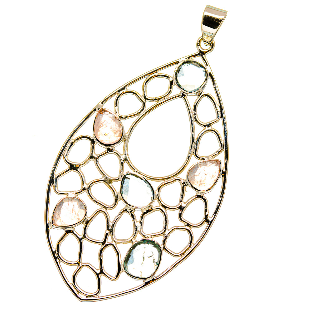 Rainbow Moonstone Pendants handcrafted by Anasilvercos - PD12817