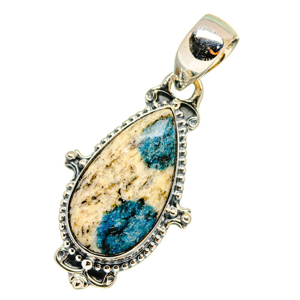 K2 Blue Azurite Pendants handcrafted by Anasilvercos - PD12820