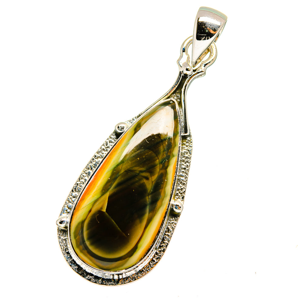 Willow Creek Jasper Pendants handcrafted by Anasilvercos - PD12827