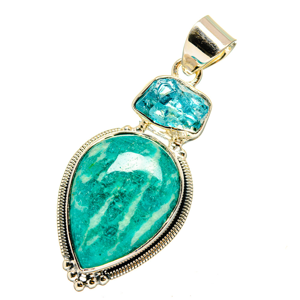 Amazonite Pendants handcrafted by Anasilvercos - PD12831