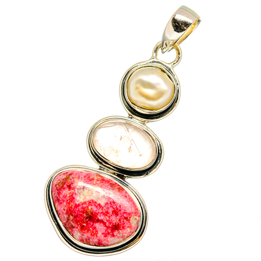 Thulite Pendants handcrafted by Anasilvercos - PD12835