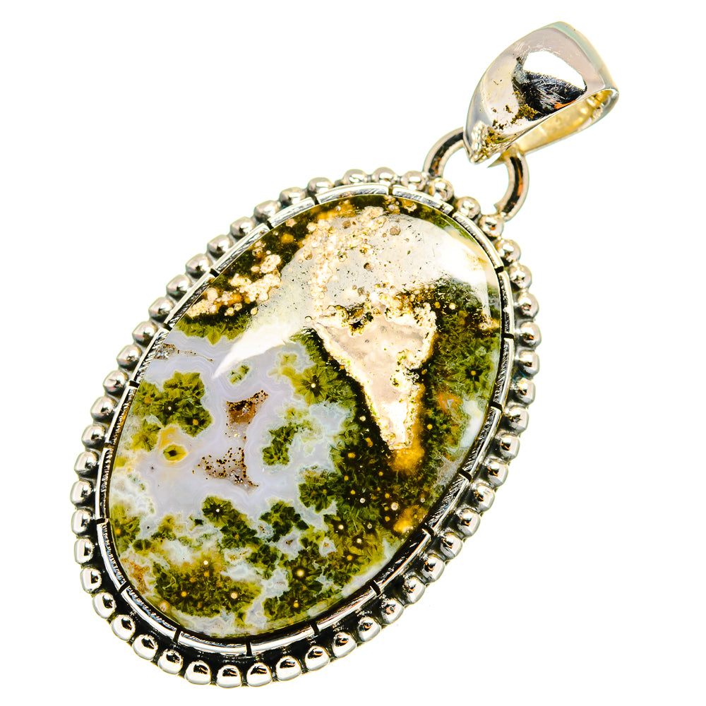 Ocean Jasper Pendants handcrafted by Anasilvercos - PD12840