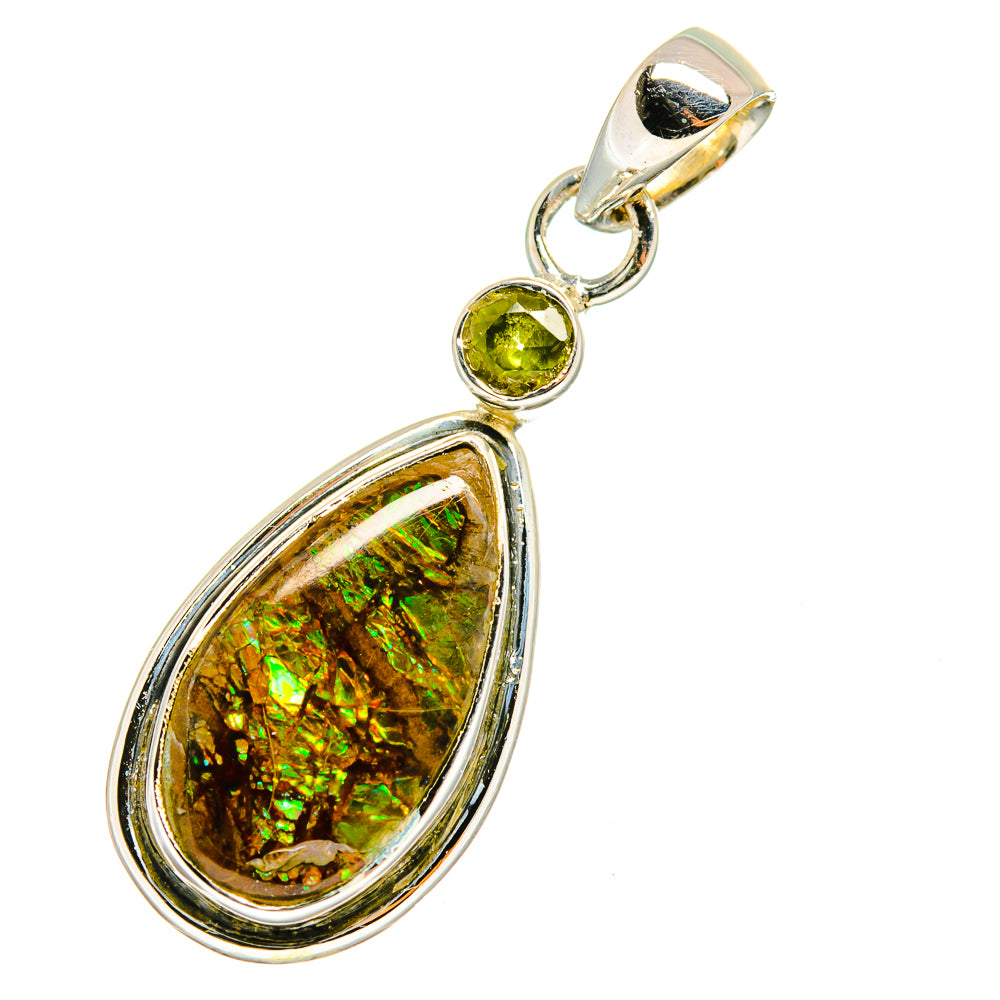 Ammolite Pendants handcrafted by Anasilvercos - PD12848