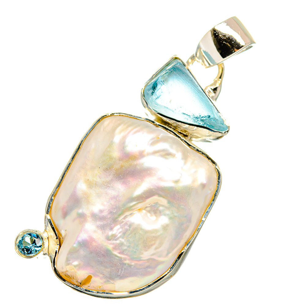 Mother Of Pearl Pendants handcrafted by Anasilvercos - PD12860