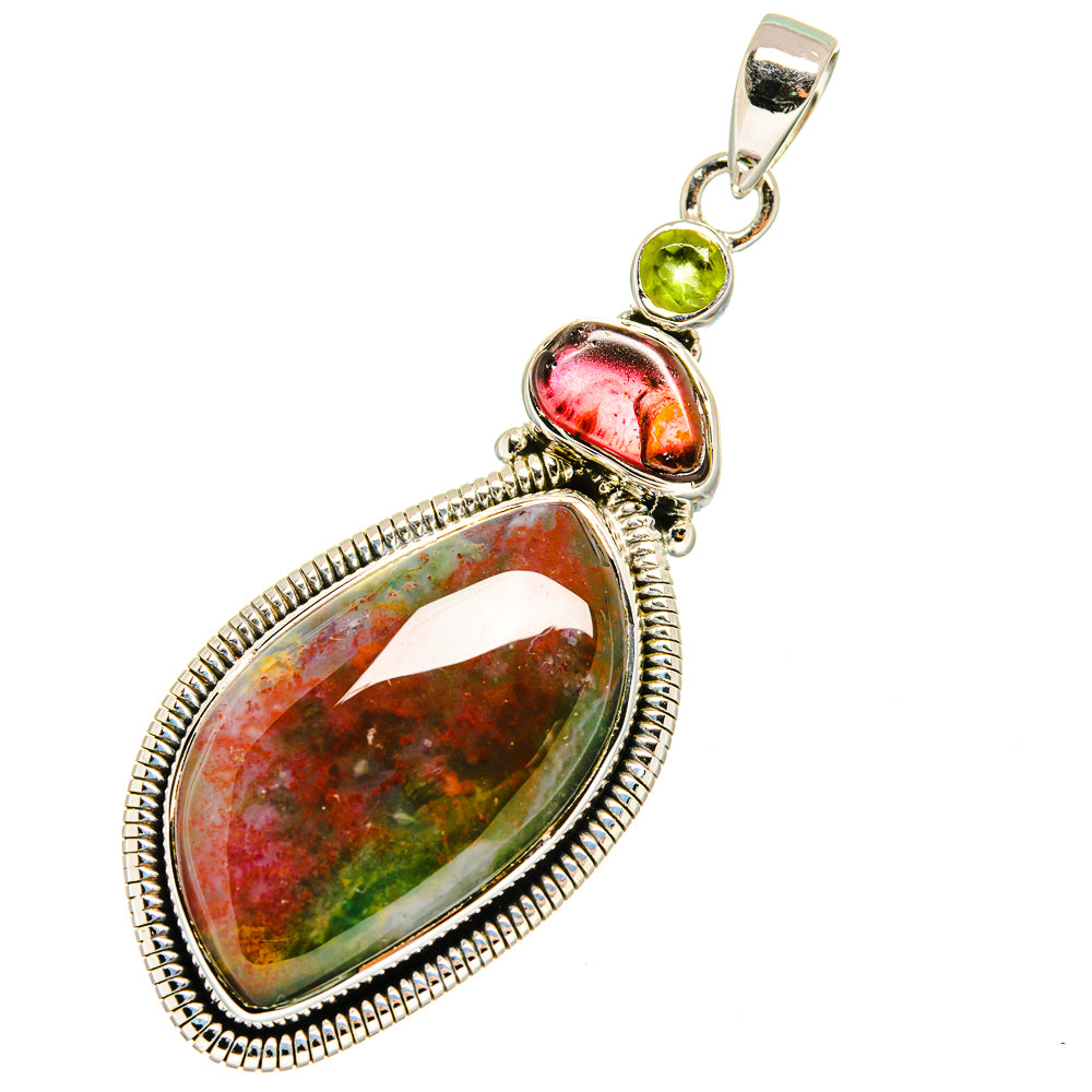 Bloodstone Pendants handcrafted by Anasilvercos - PD12868