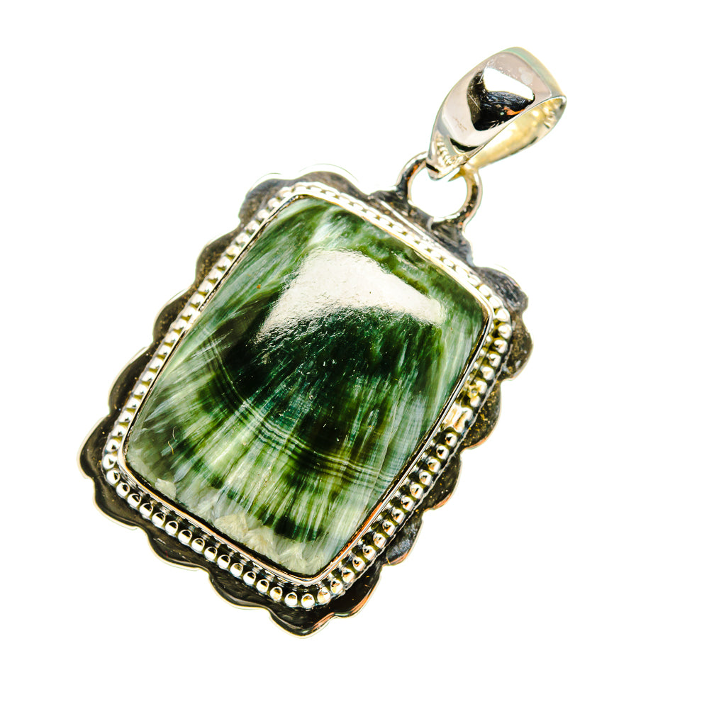 Seraphinite Pendants handcrafted by Anasilvercos - PD12870