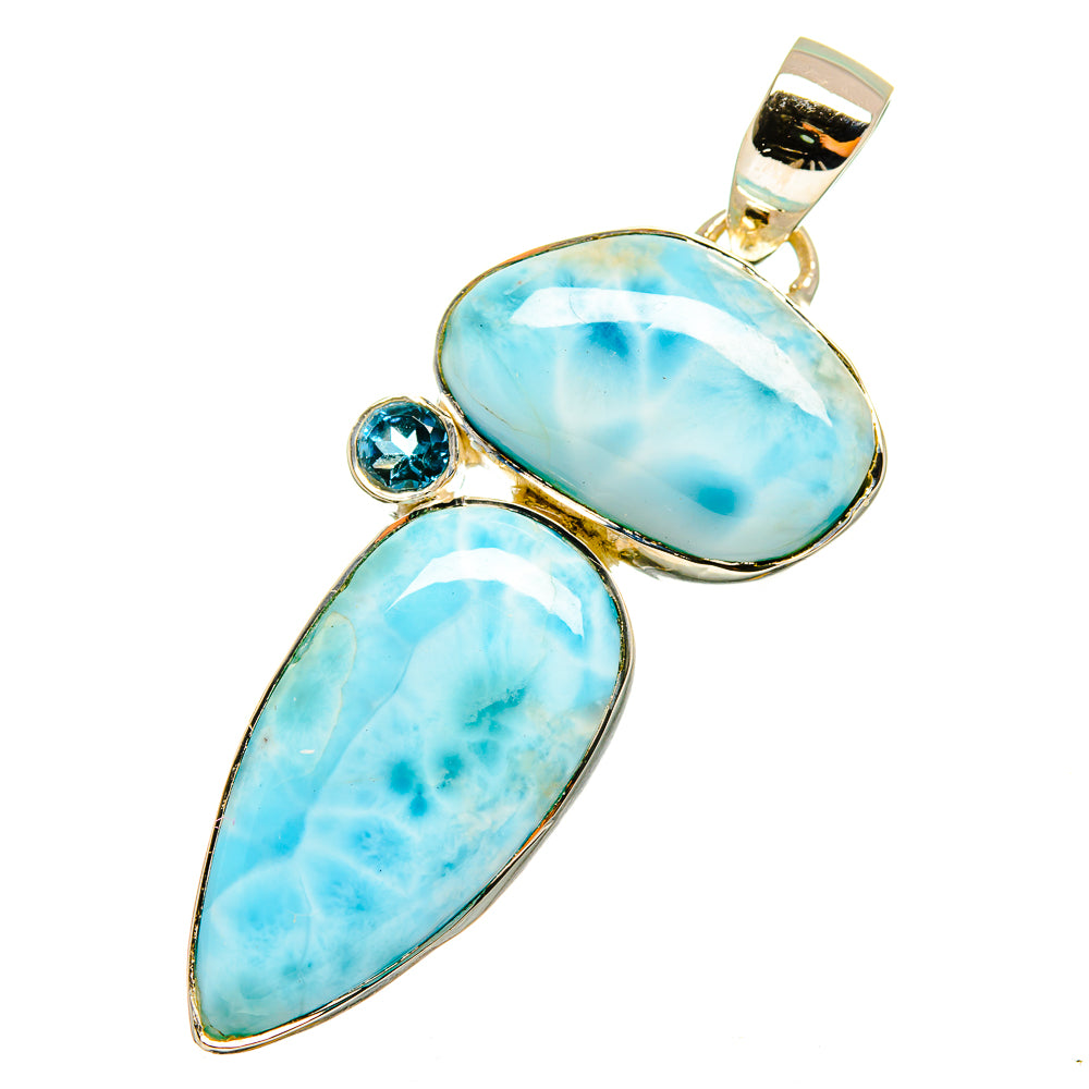 Larimar Pendants handcrafted by Anasilvercos - PD12877