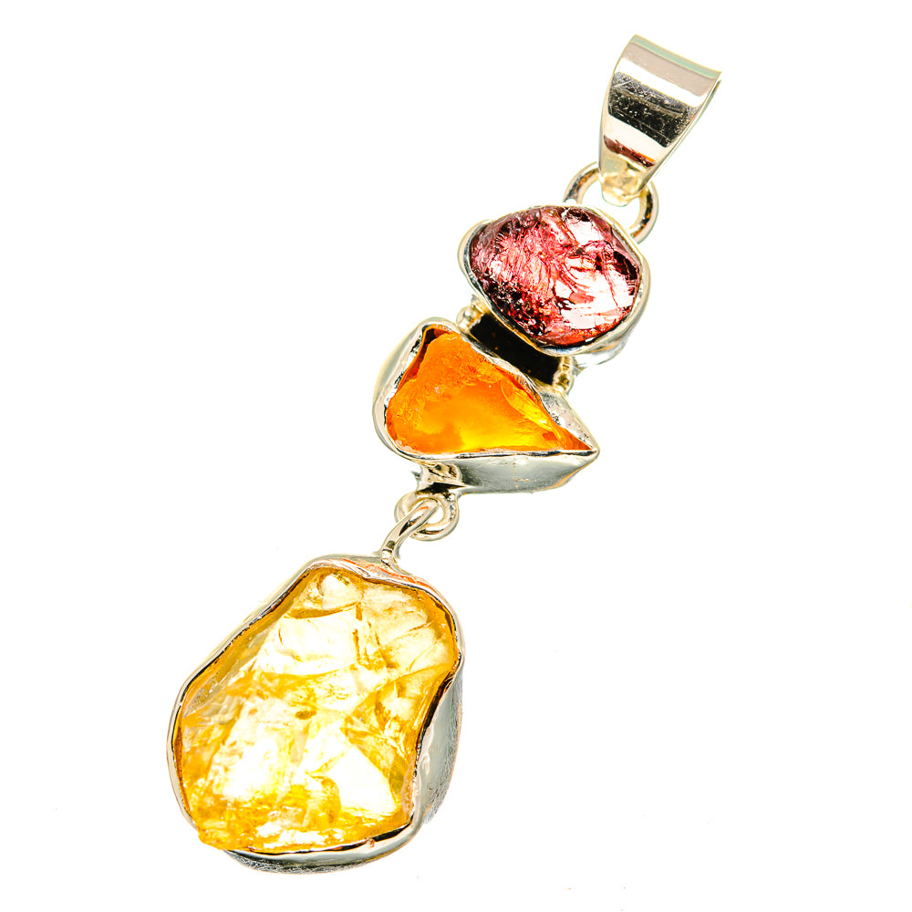 Citrine Pendants handcrafted by Anasilvercos - PD12885