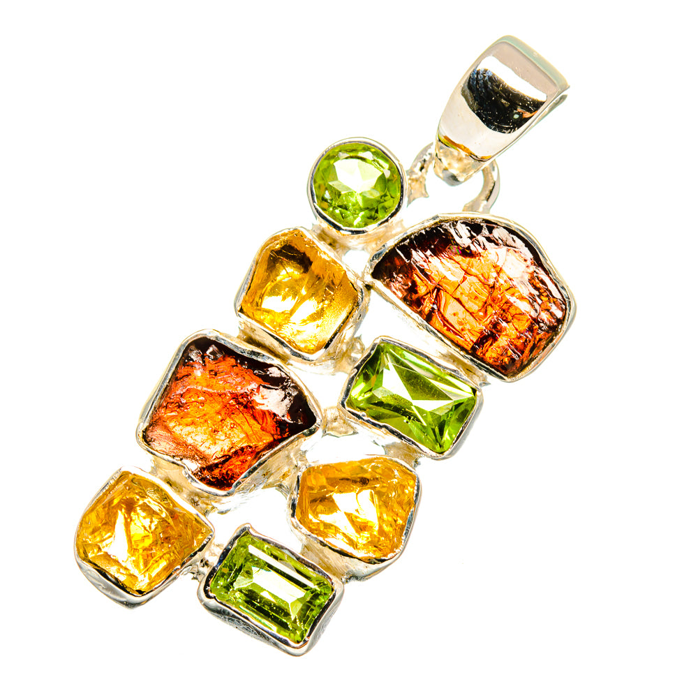 Garnet Pendants handcrafted by Anasilvercos - PD12888