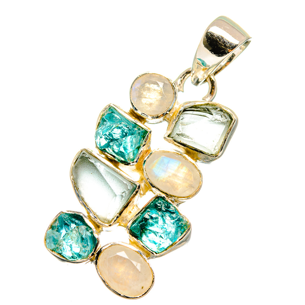 Aquamarine Pendants handcrafted by Anasilvercos - PD12896