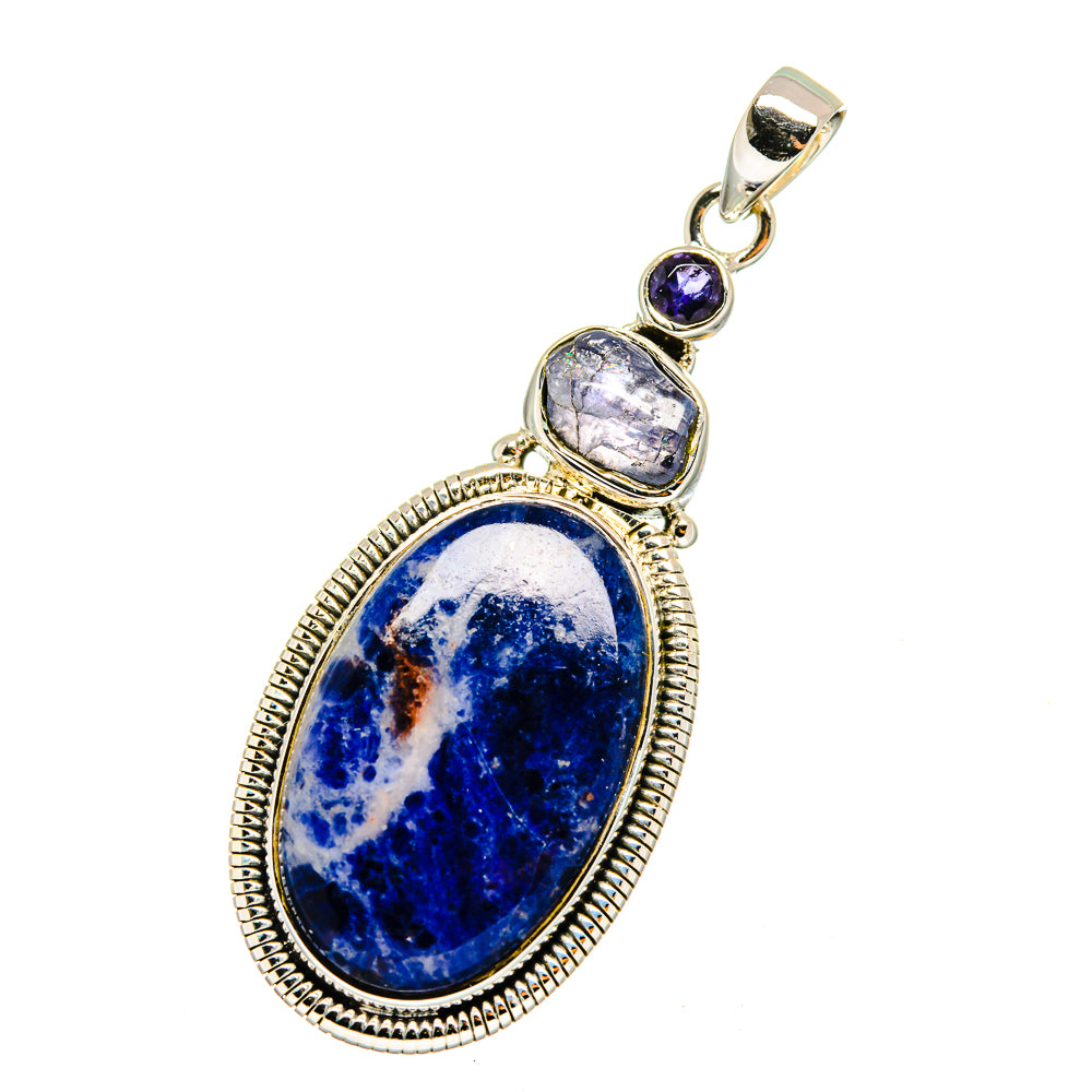 Sodalite Pendants handcrafted by Anasilvercos - PD12905