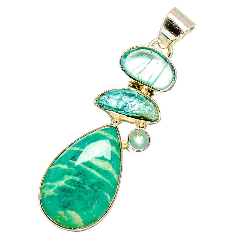 Amazonite Pendants handcrafted by Anasilvercos - PD12910