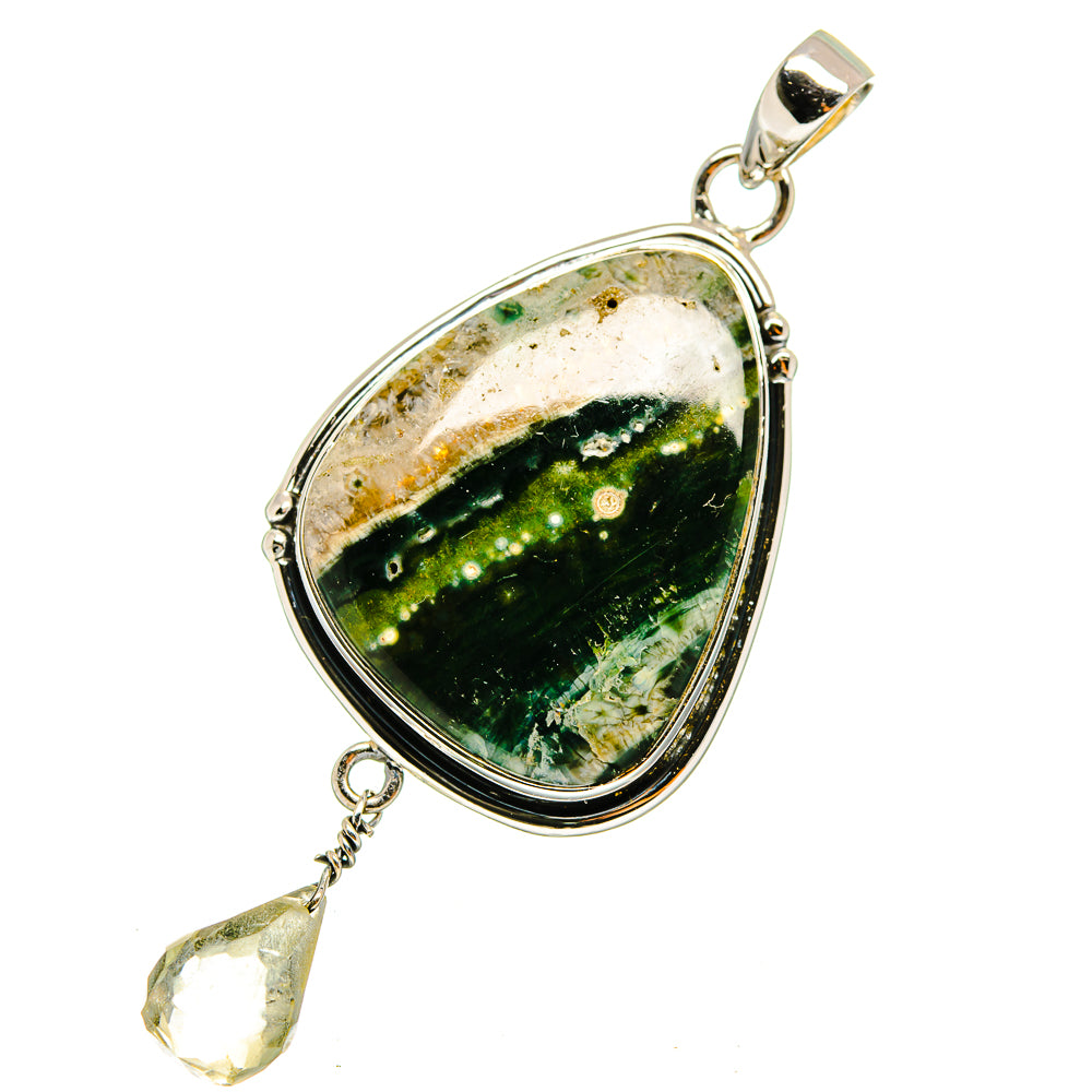 Ocean Jasper Pendants handcrafted by Anasilvercos - PD12923